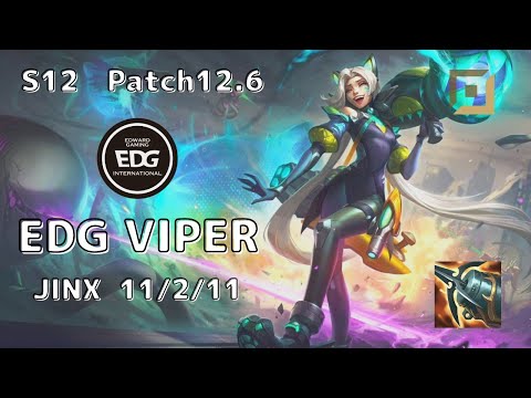 【KR/Challenger】EDG Viper Jinx vs Zeri Patch 12.6　[TEST]