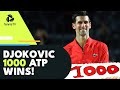 Novak Djokovic 1000th ATP Win! Winning Moment, Celebration & Reaction ?