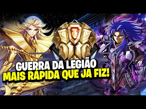 GUERRA DA LEGIÃO MAIS RÁPIDA QUE JÁ FIZ! - Saint Seiya : Awakening