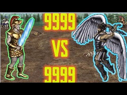 Heroes 3 - 9999 Titans vs 9999 Archangels