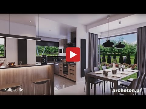 Projekt domu KALIPSO RE, 250,2 m2, wirtualny spacer - archeton.pl