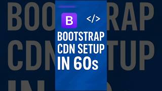 How to Set Up Bootstrap Using CDN (Part 1) | Quick & Easy Bootstrap Setup Guide
