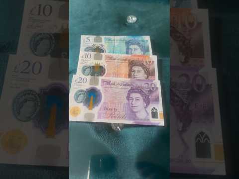 &pound;5 &pound;10 &pound;20 UK Pound Notes | Foreign Currency Collection #notes #bill #currency England Currency