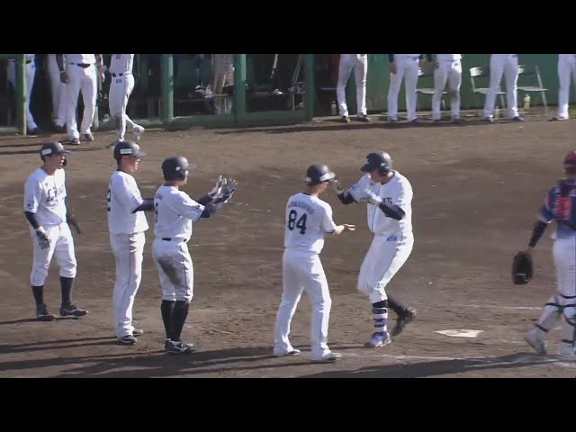 【ファーム】第2号はグランドスラム!! ライオンズ・村田怜音が満塁アーチで本日5打点の活躍!! 2024年5月5日 埼玉西武ライオンズ 対 オイシックス新潟アルビレックスBC