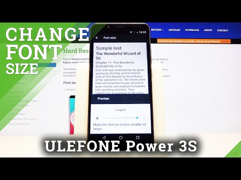 How to Adjust Font Size in Ulefone Power 3S – Change Text Size