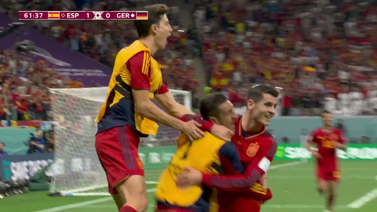 Spain v Germany Group E FIFA World Cup Qatar 2022 New Highlights #football #viral #trending
