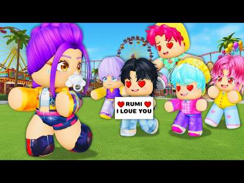 RUN, Baby RUMI! 5 Crazy Fanboys Are Coming! (Roblox Kpop Demon Hunters)