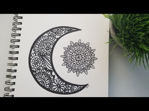 Como hacer Mandalas con Luna | How To Draw Mandalas with moon | Shantal Art