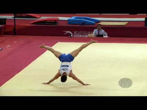 PETROUNIAS Eleftherios (GRE) - 2018 Artistic Worlds, Doha (QAT) - Qualifications Floor Exercise