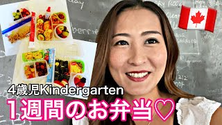 【幼稚園弁当】幼稚園生の息子の1週間の毎日ランチ♡