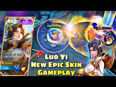 LUO YI NEW EPIC SKIN GAMEPLAY!😍ORACLE OF SOL🔥