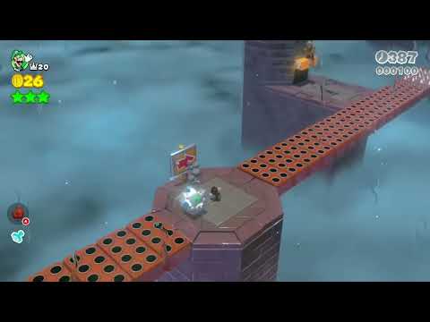 Super Mario 3D World (Switch) 8-1 Itemless Speedrun - Time: 25 (Former WR)