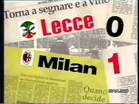 1993-94 (1a - 29-08-1993) Lecce-Milan 0-1 [Boban] Servizio D.S.Rai1