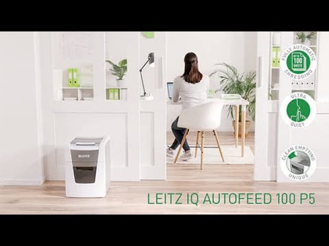 Papiervernietiger Leitz IQ Auto  Small Office 100 P5 snippers 2x15mm