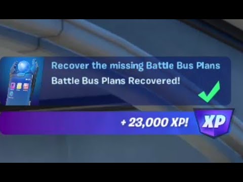 Fortnite Quest - Recover the missing Battle Bus Plans - Chapter 3 Season 2
