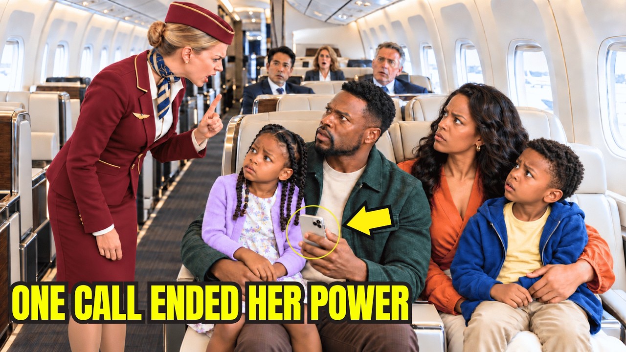 Flight Attendant Humiliates Black Family — 5 Minutes Later, One Phone Call Grounds the Plane