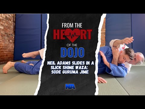 Neil Adams slides in a slick shime waza: Sode Guruma Jime — judo technique demonstration