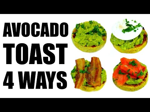 4 AVOCADO TOAST RECIPES MADE FROM SCRATCH | Healthy Breakfast Ideas #4