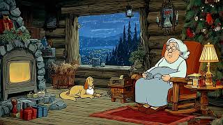 1920s Oldies Playing in Another Room – Cozy Christmas Night with Grandma | Vintage Winter Memories