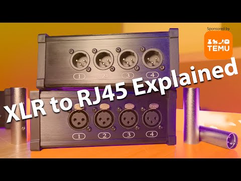 Analog Audio Over Ethernet Cables - 4 channels - Balanced Audio Ethernet ( Cat5e, Cat6, Cat6A, Cat7)