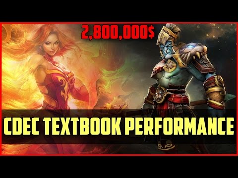 CDEC Textbook Performance vs EG 2,800,000$ game @ TI5 DOTA 2