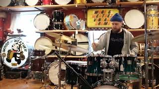 Video thumbnail for Yamaha Maple Custom Absolute in Sea Blue Fade by Wood & Weather Drum Shop