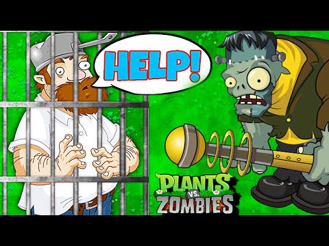 Plants vs Zombies Creative funny animation GW : Gargantuar imprisoned Crazy Dave