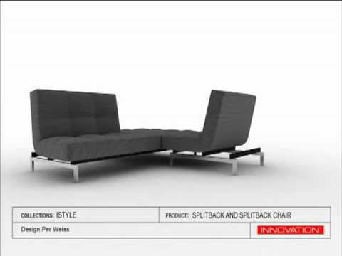 Splitback Sofa Bed and Chair by Innovation