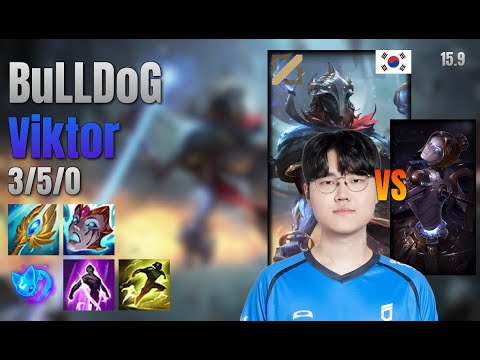 BuLLDoG Mid Viktor vs Orianna lol KR solo rank Full Game 15.9 | 불독 빅토르 vs 오리아나