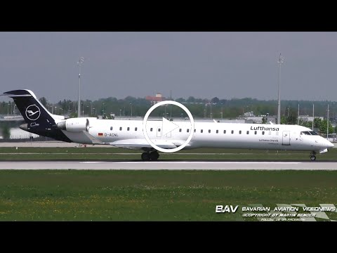 Bombardier CRJ-900 - Lufthansa CityLine D-ACNL - takeoff at Munich Airport