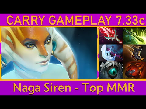 💰1100+ GPM! Naga Siren Carry Gameplay - Dota 2 Top MMR