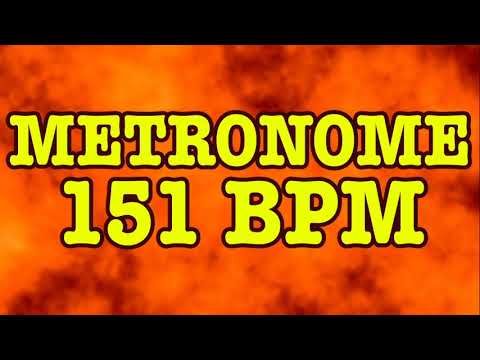 151 BPM Metronome - 10 Minute Metronome - 151BPM Click Track - 10 Minute Timer - Metrónomo 151