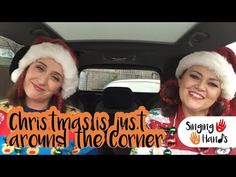 Makaton CarPark Karaoke - Christmas is Just Around the Corner - Singing Hands
