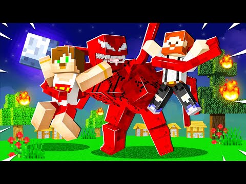 minecraft ama ŞANSINA GÖRE SÜPER KAHRAMANLAR