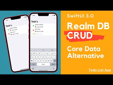 SwiftUI Alternative to Core Data - Realm Database - Todo List - CRUD Operations - @FocusState -Xcode