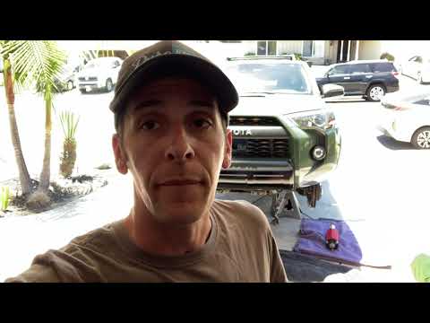 Army Green TRD Pro Eibach Spring Install. Front and Rear
