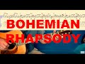 Queen - Bohemian Rhapsody (Tutorial for Guitar - Tabs and Score)