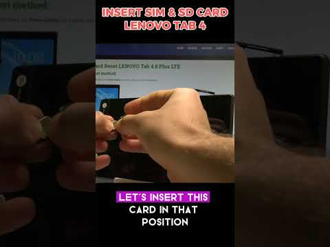 INSERT SIM & SD CARD LENOVO TAB 4 #insert #hardresetinfo #lenovo #tranding