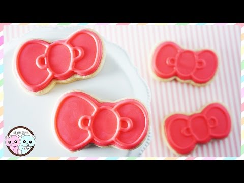 HELLO KITTY BOW COOKIES, BOW COOKIES