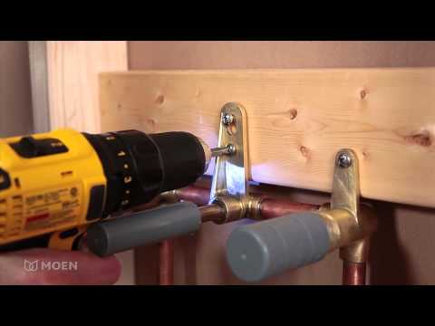 How to install a moen wall mount bathroom faucet