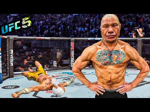 Old Bruce Lee vs. Mongol (EA sports UFC 5)