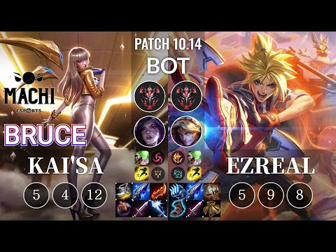 MCX Bruce Kai'Sa vs Ezreal Bot - KR Patch 10.14