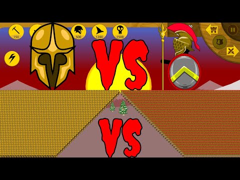 SUMMON 9999 SPEARTON GOLDEN VS 9999 SPEARTON BASIC LV GOD | STICK WAR LEGACY - KASUBUKTQ