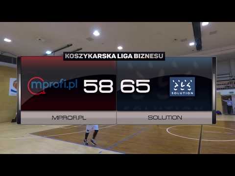 mprofi.pl vs Solution - XV kolejka - Superliga Warszawa - Koszykarska Liga Biznesu