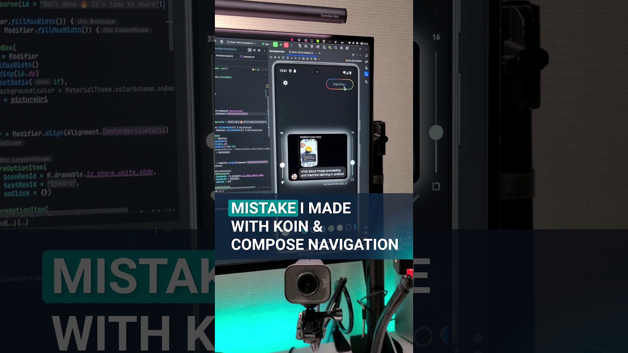 Mistake I made with Koin & Compose Navigation #jetpackcompose #appdevelopment