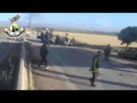 اغتنام دبابة  من حاجز تل ملح في ريف حماة بعد السيطرة عليه بالكامل من قبل ألوية الأنصار