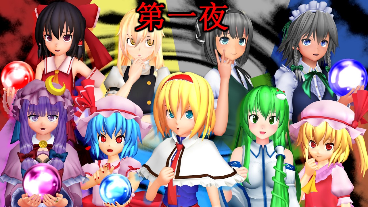 【東方MMD】「ガチ推理バトル！人狼ミステリー！第1夜」長編【MMD紙芝居】