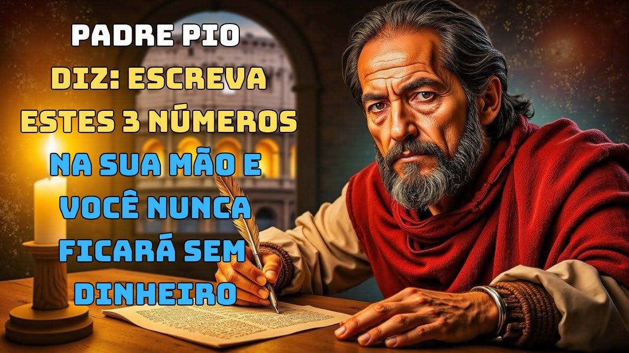 PADRE PIO DIZ: ESCREVA ESTES 3 NÚMEROS NA SUA MÃO E VOCÊ NUNCA FICARÁ SEM DINHEIRO.