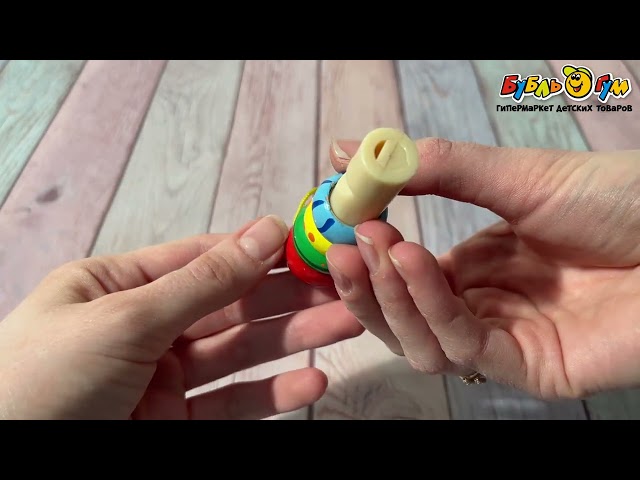 Игрушка деревянная Свисток с узорами - видео