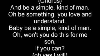 Simple Man By Lynyrd Skynyrd Perfect Lyrics Chords Simple Man By Lynyrd Skynyrd Perfect Lyrics